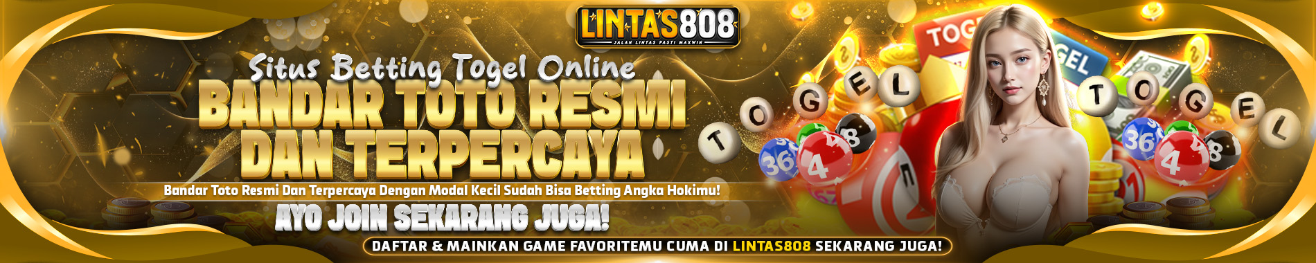 BANDAR TOTO RESMI DAN TEPERCAYA LINTAS808